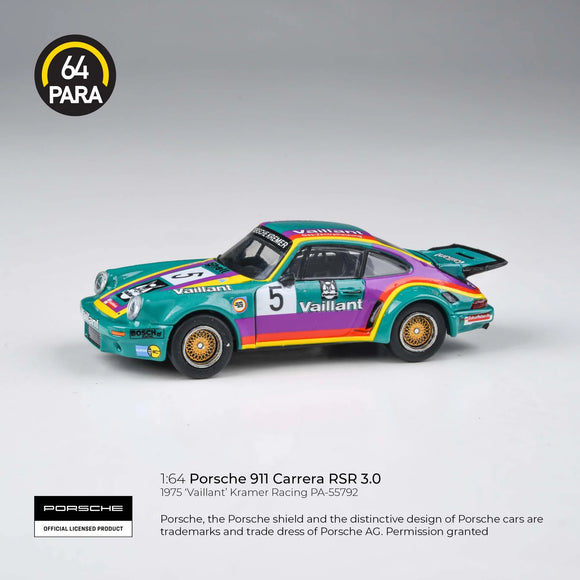 1:64 1975 Porsche 911 Carrera RSR 3.0 -- Team Vaillant -- PARA64