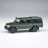 1:64 Toyota Land Cruiser LC 79 Double Cab w/Canopy -- Military Green -- PARA64