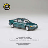 1:64 1995 Honda Civic Coupe EJ1 -- Paradise Blue Green -- PARA64