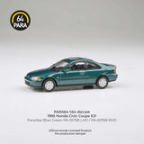 1:64 1995 Honda Civic Coupe EJ1 -- Paradise Blue Green -- PARA64