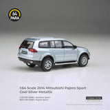 (Pre-Order) 1:64 Mitsubishi Pajero Sport 2014 -- Cool Silver Metallic -- PARA64