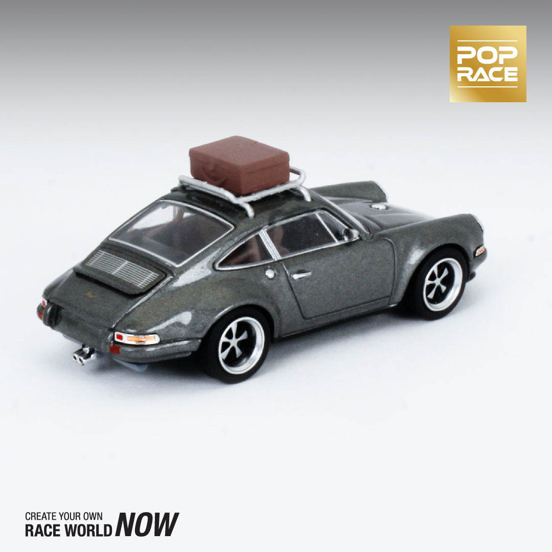 1:64 Singer 964 "Porsche 911" -- Grey w/Luggage -- Pop Race