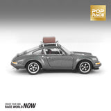 1:64 Porsche 911 (964) "Singer" -- Grey w/Luggage -- Pop Race