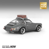 1:64 Porsche 911 (964) "Singer" -- Grey w/Luggage -- Pop Race
