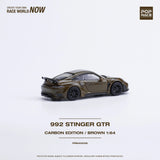 1:64 Porsche 991 (992) Stinger GTR Carbon Edition -- Carbon Brown -- Pop Race