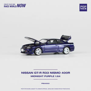 1:64 Nissan Skyline R33 GT-R NISMO 400R -- Midnight Purple -- Pop Race