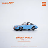 1:64 Porsche 911 (964) Targa "Singer" -- Gulf Oil Blue/Orange -- Pop Race