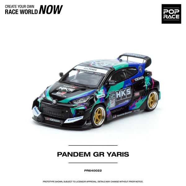 1:64 Toyota GR Yaris Pandem Rocket Bunny -- HKS -- Pop Race