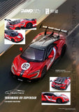(Pre-Order) 1:64 Yanwang U9 -- Nurburgring Test Car 2025 -- #02 Red -- INNO64
