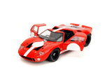 1:18 Ford GT40 Mk1 -- Red w/White Stripes -- JADA: Pink Slips