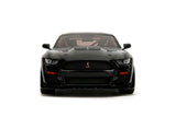 1:18 2022 Shelby GT500 Mustang (Code Red) - Black w/Red Stripes - JADA Pink Slip