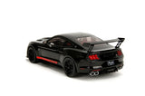 1:18 2022 Shelby GT500 Mustang (Code Red) - Black w/Red Stripes - JADA Pink Slip