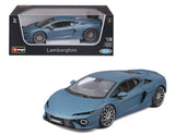 1:18 Lamborghini Temerario 2024 -- Matte Blue -- Bburago 18-11052