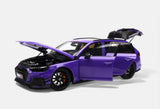 1:18 Audi A4 RS4 (B9) Avant SW DarwinPro -- Purple Metallic -- KILOWorks