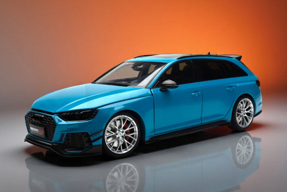 1:18 Audi A4 RS4 (B9) Avant SW DarwinPro -- Blue Metallic -- KILOWorks