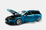 1:18 Audi A4 RS4 (B9) Avant SW DarwinPro -- Blue Metallic -- KILOWorks