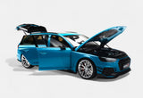 1:18 Audi A4 RS4 (B9) Avant SW DarwinPro -- Blue Metallic -- KILOWorks