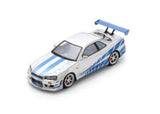 (Pre-Order) 1:18 Fast & Furious -- Brian's Nissan R34 Skyline GTR -- Spark 18SP323