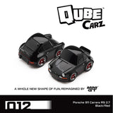1:64 Porsche 911 Carrera RS 2.7 -- Black/Red -- QubeCarz x Mini GT