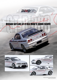 (Pre-Order) 1:64 Nissan Skyline GT-R (R33) -- Tuned by MINE's (Silver) -- INNO64