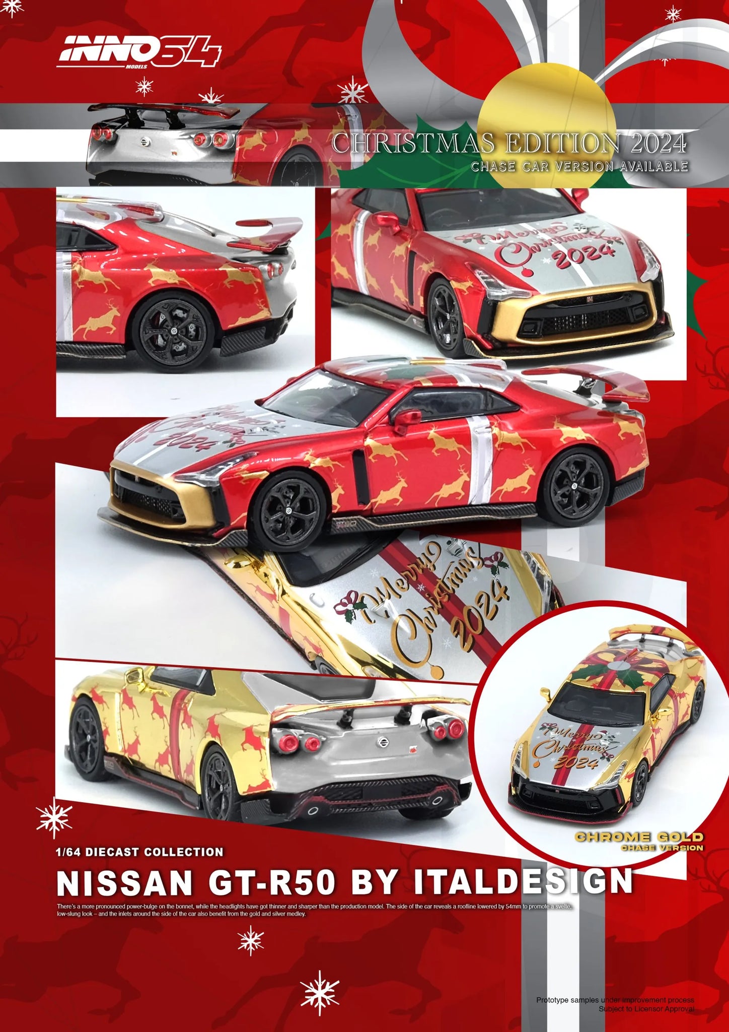 1:64 Nissan GT-R50 By ITALDESIGN - Xmas Christmas Special Edition 2024