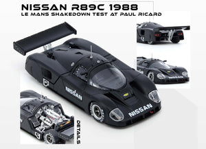 (Pre-Order) 1:64 Nissan R89C -- Black - Shakedown Test -- INNO64