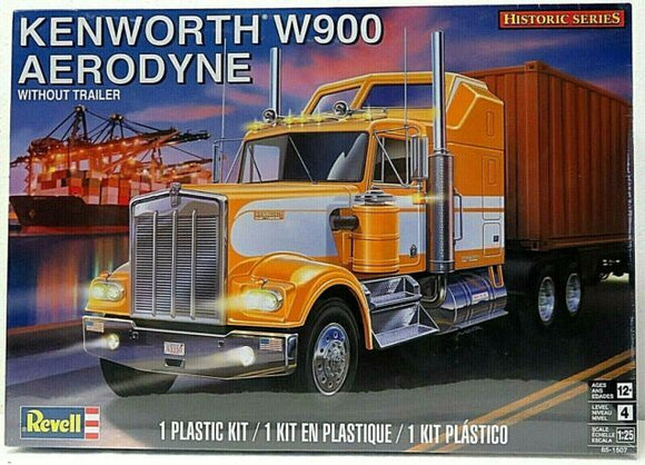 1:25 Kenworth W900 Aerodyne Truck -- PLASTIC KIT -- Revell 11507