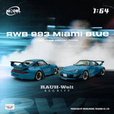 (Pre-Order) 1:64 RWB 993 -- Miami Blue -- Model-Model