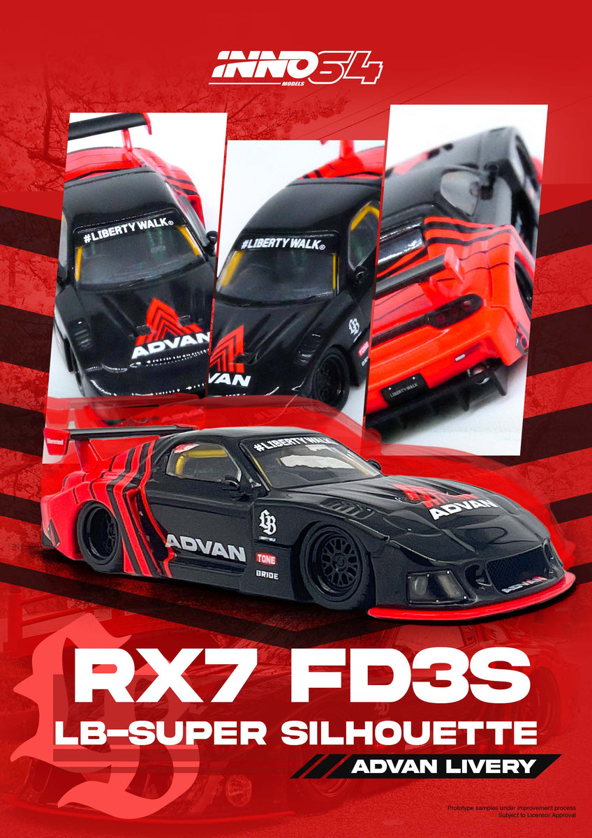 1:64 Mazda RX7 (FD3S) LB-Super Silhouette -- ADVAN -- INNO64