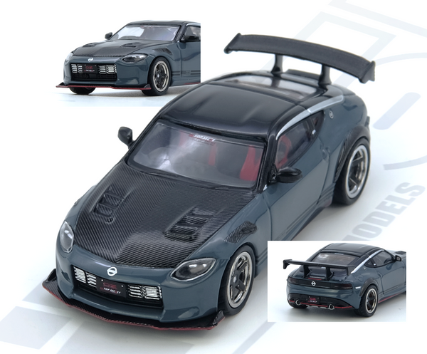 1:64 Nissan Fairlady Z (RX34) TOP SECRET -- Stealth Grey -- INNO64