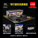 1:64 Lawson Building w/Parking Lot Diorama Display with LEDs -- G-Fans 710024