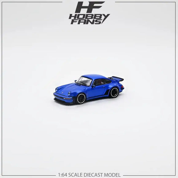 1:64 Porsche 930 Turbo Study by Singer -- Metallic Blue -- Hobby Fans