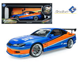 (Pre-Order) 1:18 Han's Nissan S15 Silvia -- "Mona Lisa" Blue/Orange -- Fast & Furious -- Solido