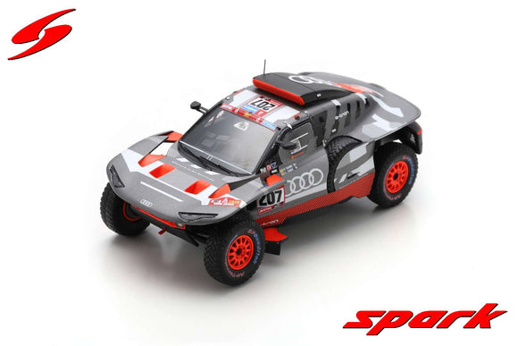 (Pre-Order) 1:43 2023 Dakar Rally -- Carlos Sainz Sr -- #207 Audi RS Q e-tron -- Spark