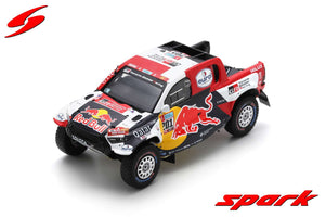 (Pre-Order) 1:43 2022 Dakar Rally Winner -- #201 Red Bull Toyota Hilux -- Spark