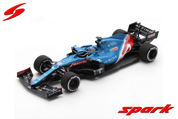 1:43 2021 Fernando Alonso -- Hungarian GP -- #14 Alpine A521 -- Spark F1