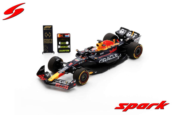 1:43 2023 Max Verstappen -- World Championship Winner -- Red Bull RB19 -- Spark