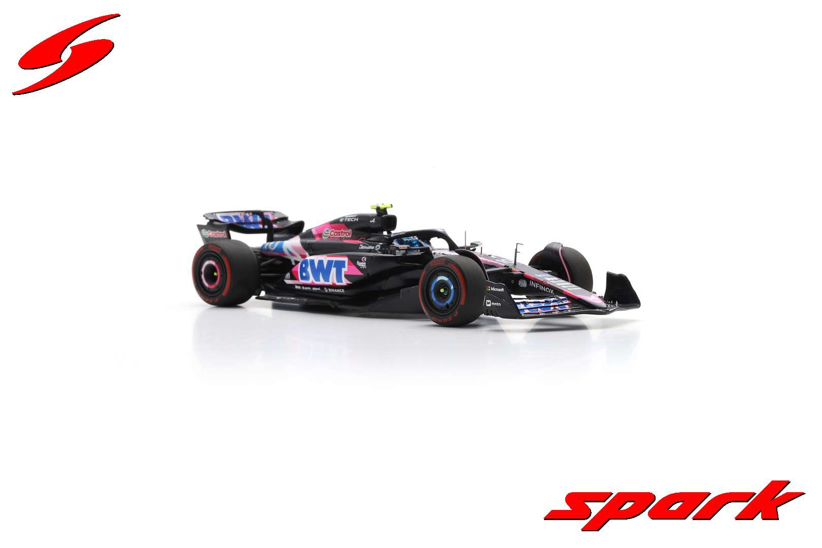 1:43 2024 Pierre Gasly -- Bahrain GP -- #10 Alpine A524 -- Spark F1