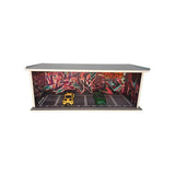 1:64 Diorama – Garage Scene Graffiti Wall E (Boxed) Miniature Scene -- SCJ 384E
