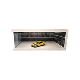 1:64 Diorama – Black Parking Space w/Light Box Miniature Scene -- SCJ 423-C