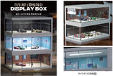 1:64 Diorama – Blue Parking Space w/Light Box Miniature Scene -- SCJ 423-B