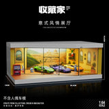 1:64 Diorama – Italian Style Street Exhibition Hall Miniature Scene -- SCJ 73441D