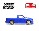 1:64 2003 Dodge Ram SRT-10 Pickup -- Electric Blue Pearl w/White Stripes -- SHOOM64