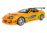 (Pre-Order) 1:18 Brian's Toyota Supra A80 -- Orange -- Fast & Furious -- Solido