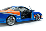 (Pre-Order) 1:18 Han's Nissan S15 Silvia -- "Mona Lisa" Blue/Orange -- Fast & Furious -- Solido