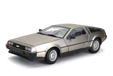 1:18 1981 DeLorean DMC 12 Coupe -- Stainless Steel -- Sunstar