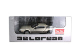 1:18 1981 DeLorean DMC 12 Coupe -- Stainless Steel -- Sunstar