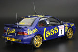 1:18 1996 Colin McRae -- Rallye Sanremo Winner -- #1 Subaru Impreza -- Sunstar