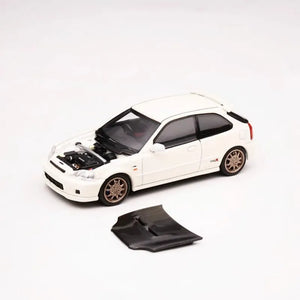 1:64 Honda Civic (EK9) Type R Mugen -- Championship White -- Motorheli