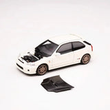 1:64 Honda Civic (EK9) Type R Mugen -- Championship White -- Motorhelix M65011